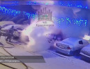  Две машины сгорели во дворе жилого дома в Красноярске