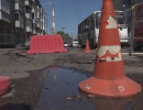  «Дежурная группа»: на Профсоюзов провалился асфальт из-за коммунальной аварии