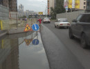  «Дежурная группа»: строители забрали у водителей полосу на Авиаторов
