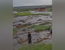  Дорогу в Дрокино сильно затопило после дождя