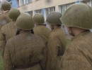 Красноярские школьники устроили реконструкцию военного времени