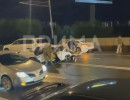  «Жигули» на скорости влетели в иномарку на Коммунальном мосту